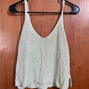 Forever 21 Cream green Knit Camisole